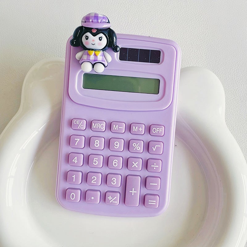 Creative Cartoon Computer Student Office High Color Value Portable Portable Cute Small Size Scientific Calculator - Image 1